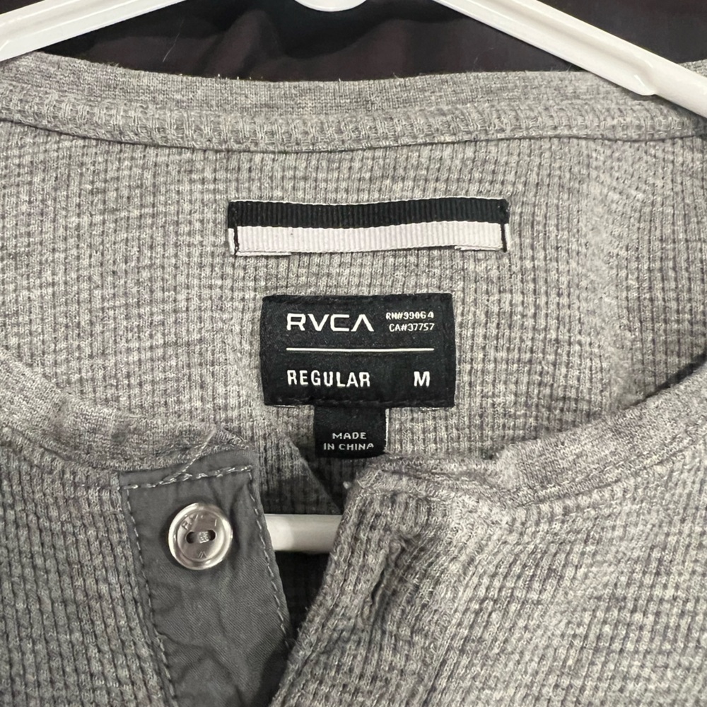 RVCA Men's Textured Gray Shirt Jacket